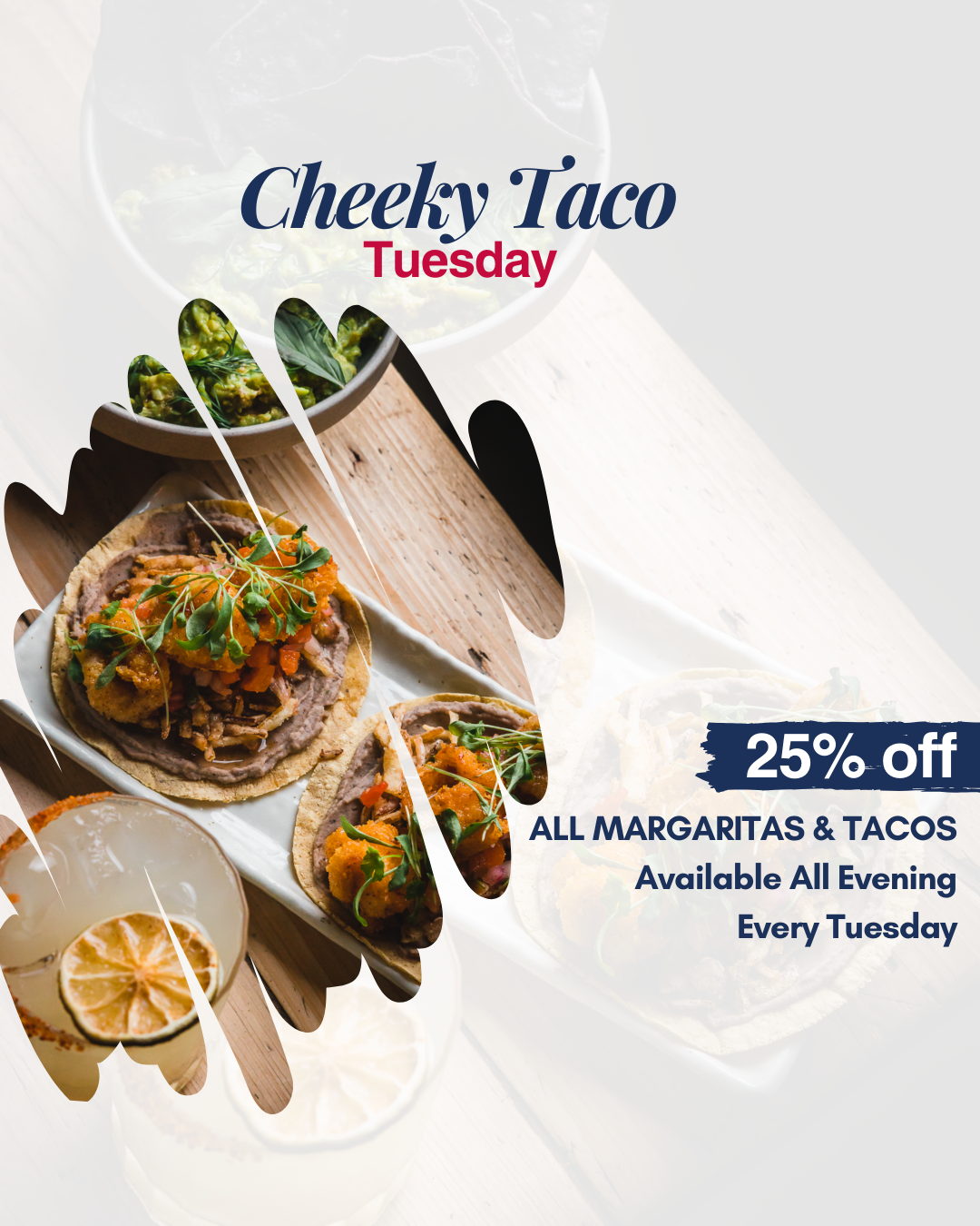 Cheeky Taco Tuesday in Battersea | 25% Off Tacos & Margaritas | Azteca Öme
